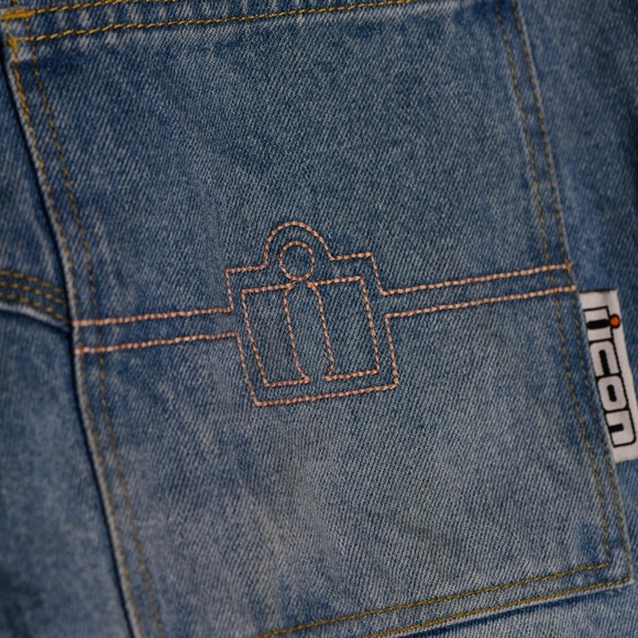 Icon Recon Men's Motorcycle Blue Jeans - Picture 5 of 8